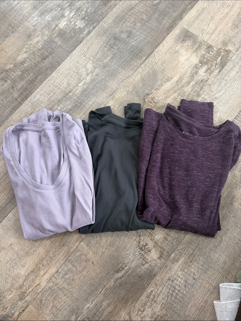 Target Women's Long Sleeve Tees - Lavender, Black, Plum